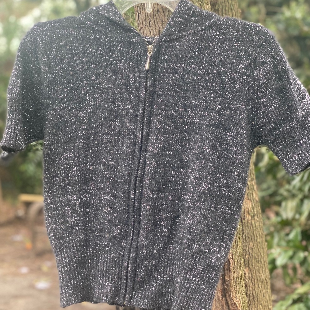 Harley-Davidson shortsleeved hooded zip up sweater